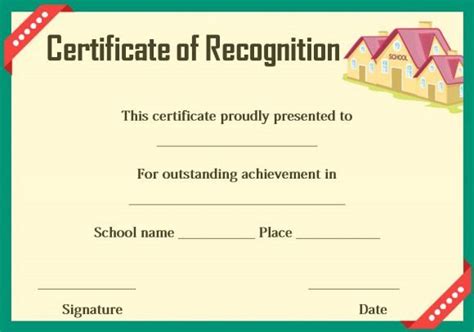 Certificate Of Recognition Templates 30 Best Ideas And Free Samples