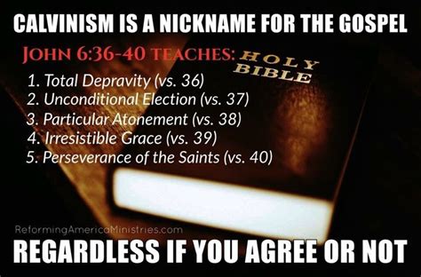 Calvinism Is A Nickname For The Gospel If You Dont Believe Me Then