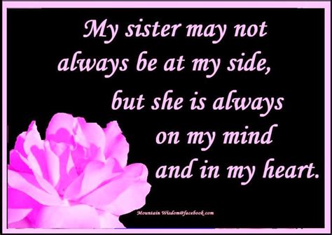 My Sister Is Always In My Heart