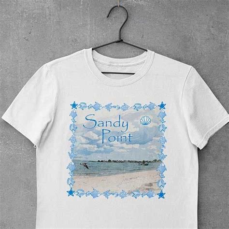 Sandy Point T Shirt For Summer Days Along The Ct Ri Shoreline