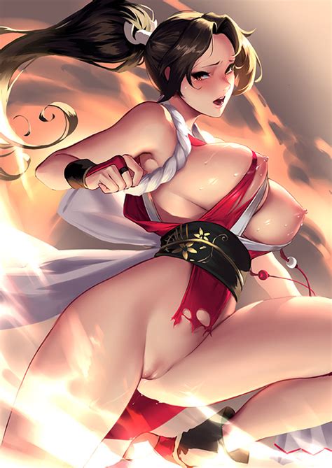 Shiranui Mai Fatal Fury Girl Breasts Huge Breasts Nipples Pussy