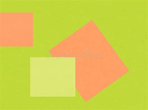 Bright Colored Squares And Rectangles Arranged In Random Order Stock