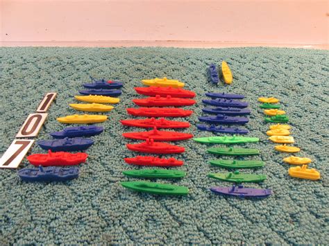 Lot Of 41 Mpc Plastic Ships Of All Nations Playset Boats 1960s