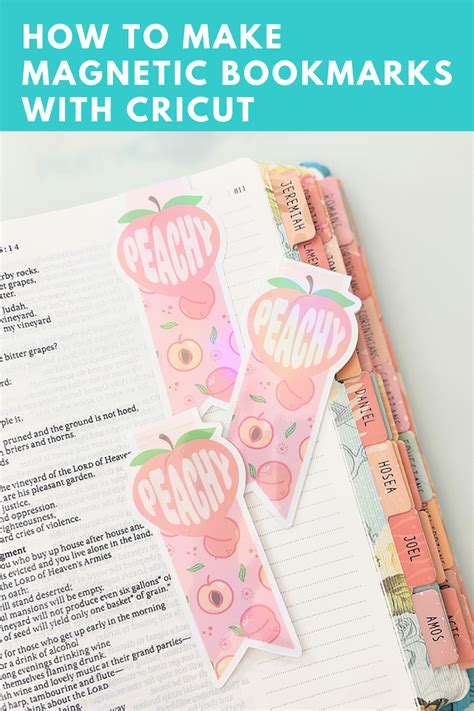 How To Make Magnetic Bookmarks With Cricut Michelles Party Plan It