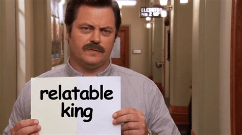 Ron Swanson Is A Relatable King Parks Recreation Comedy Bites