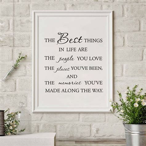 Love Memories Quote Wall Art Print And Poster The Best