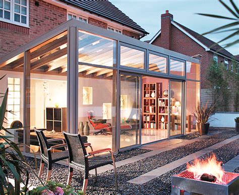 this is a stunning glazed extension with aluminium roof framing coupled with highly efficient