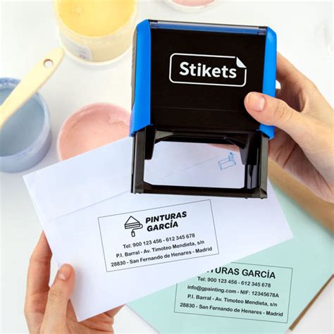 Sello Personalizado Para Empresas Grande Stikets