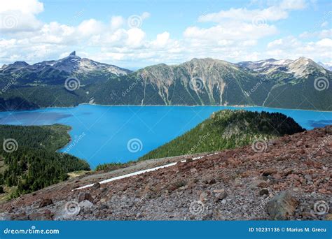 Garibaldi Lake And Black Tusk Stock Photo Image Of Turquoise Alpine