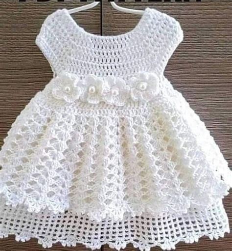 PATRÓN GRATIS Vestido para Niña de 0 6 meses en Crochet Crochetisimo