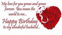 Happy Birthday Wishes For Husband In English | The Cake Boutique