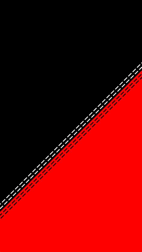 Red And Black White Abstract Black Dash Desenho Flat Lines Modern