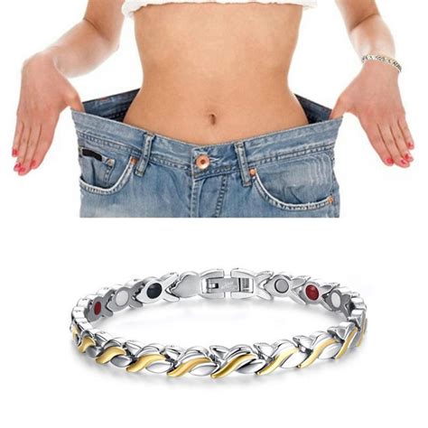 Magnetic Bracelet Slimming Belt Weight Loss Therapy Stainless Steel