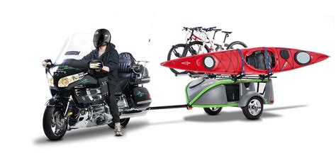 Go Easy Ultralight Trailercamper Rides Behind A Motorcycle Or Small Car