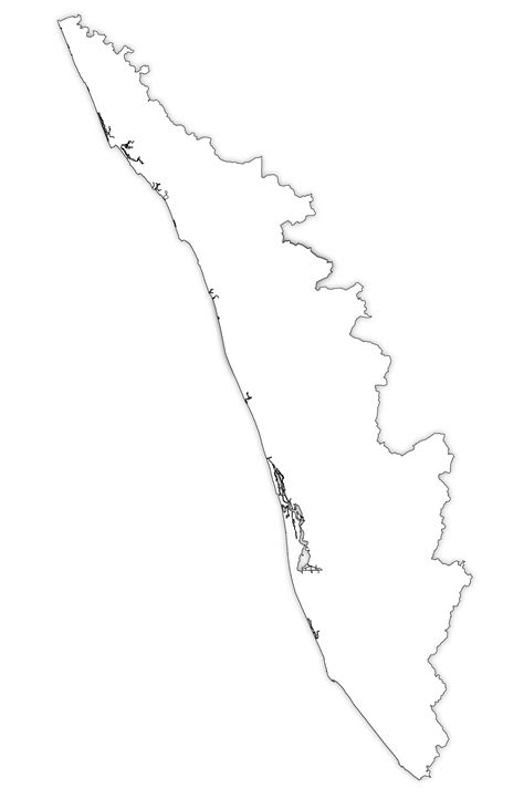 Kerala Outline Map Hd