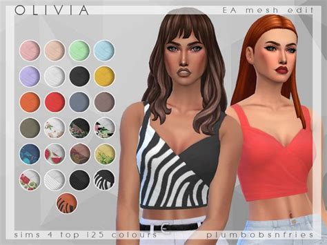 Plumbobs N Fries Pnf Olivia Sims Sims 4 Ms Blue