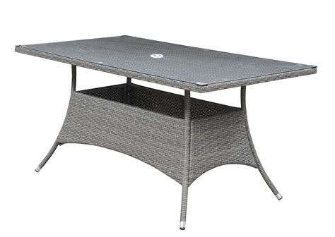 Emerald Home Ridgemonte Gray 591 Outdoor Dining Table With All