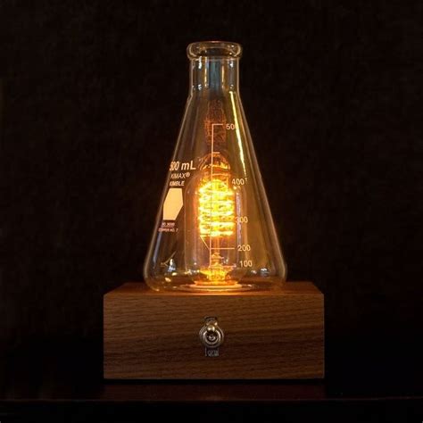 Light Flask Erlenmeyer Flask Cool Lamps Lamp Design