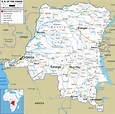 República Democrática do Congo | Mapas Geográficos da República ...