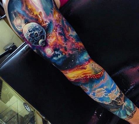 70 Outer Space Tattoos For Men Galaxy And Constellations