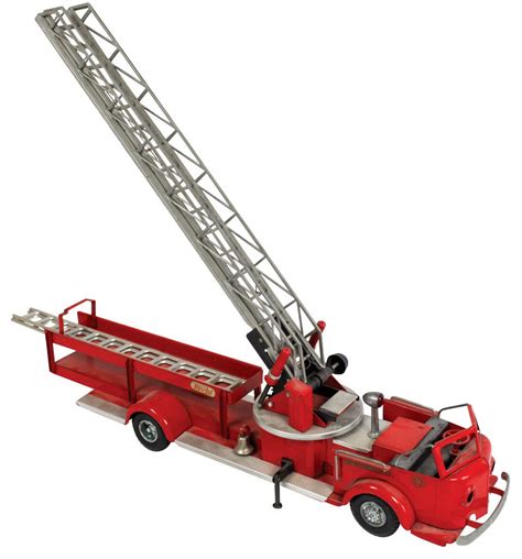 Toy Fire Truck Doepke Model Toys Rossmoyne Fire Ladder Truck Pressed