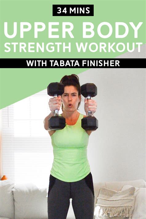 Upper Body Strength Workout With Tabata Finisher