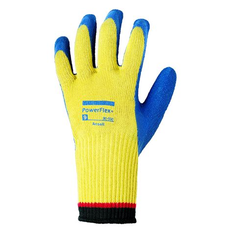 Ansell Powerflex Blue Natural Rubber Latex Gloves