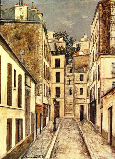 Maurice Utrillo Montmartre Passage Cottin Paris Circa 1910 With