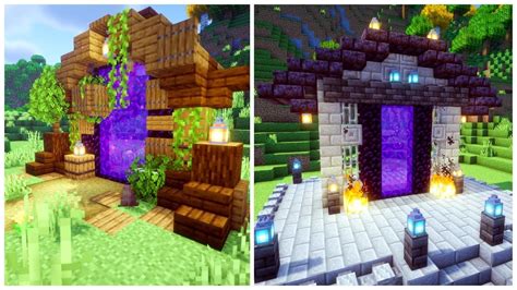 Minecraft Aesthetic Nether Portal Designs For Your Minecraft Survival