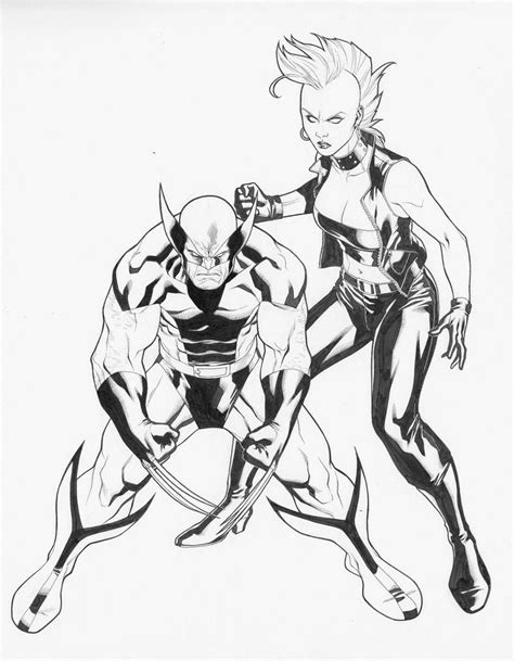 Wolverine And Storm By Clayton Henry Wolverine And Storm Wolverine