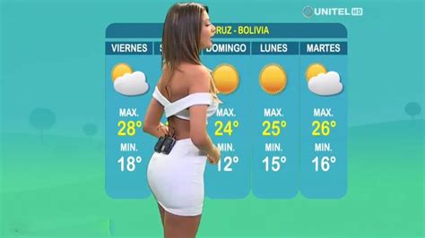 Anabel Angus Weather Presenter From Bolivia Youtube