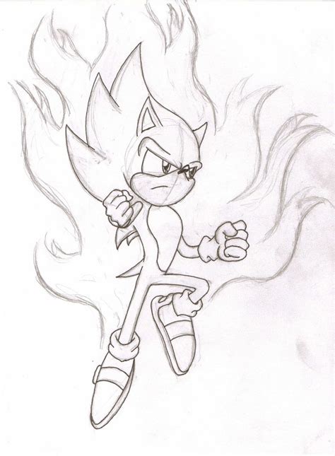 Super Sonic Drawing At Getdrawings Free Download