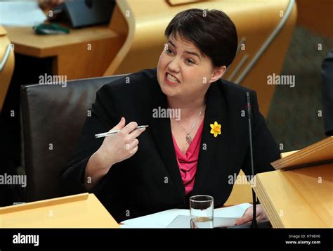 Scottish Conservative Leader Ruth Davidson During First Minister S Questions At The Scottish