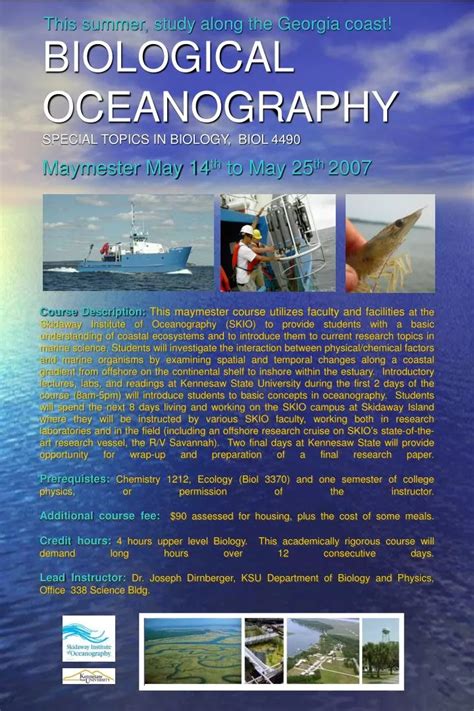Ppt Biological Oceanography Special Topics In Biology Biol 4490