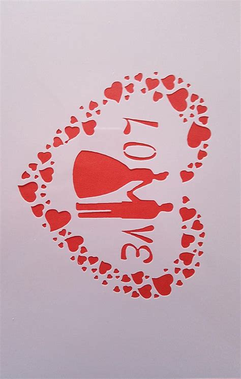 Stencil Wedding Couple Wall Decal Stencil Canvas Textile Etsy Shabby Chic Stencils Stencils