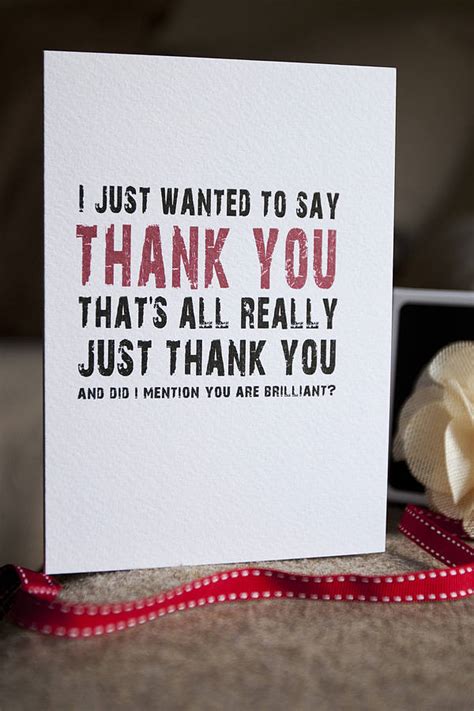 Typographic Thank You Card By Betsy Benn