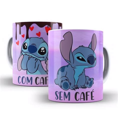 Caneca Personalizada Stitch Lilo Disney Com Café Sem Café Shopee Brasil