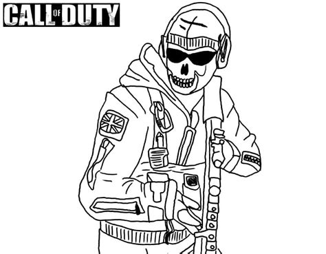 Coloriage Dessin de Call of Duty Gratuit télécharger et imprimer