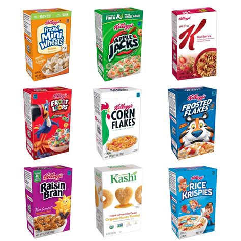 72 Packs Kelloggs Cereal Variety Pack Single Serve Boxes Walmart