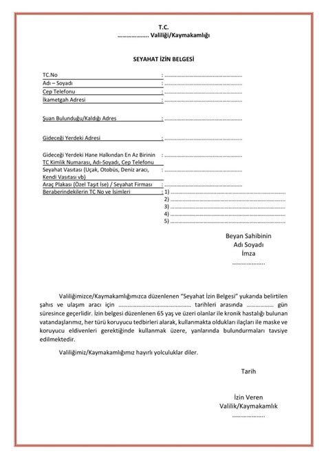 Gönderilen excel formatında kesinlikle pdf ve fotoğraf olmayacaktır. Seyahat İzin Belgesi Nasıl Alınır? e-Devlet Üzerinden ...