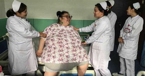 Chinas Fattest Woman Sheds 23st You Wont Believe What She Looks