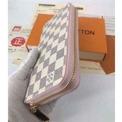 All items are authenticated through a rigorous process overseen by experts. Louis Vuitton LV Women Zippy Wallet Damier Azur Canvas ...