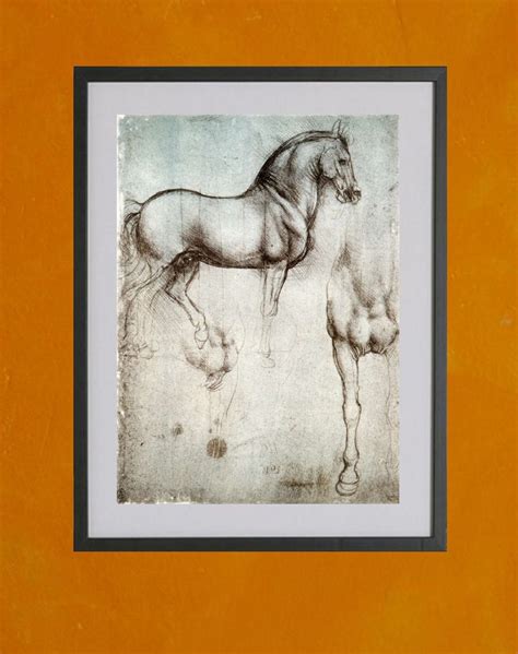 Study Of Horses By Leonardo Da Vinci 1490 85x11 Poster