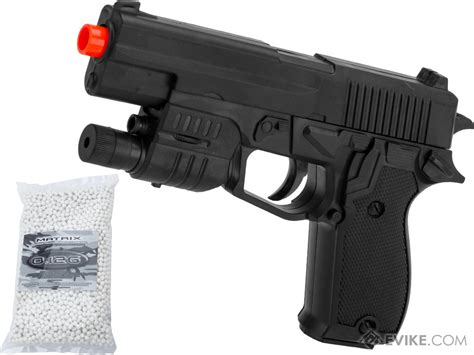 Asp Spring Powered Polymer 662 Tactical Airsoft Gun Package Pistol