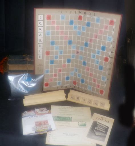 Vintage 1982 Scrabble Board Game Wooden Tiles And Racks Selchow