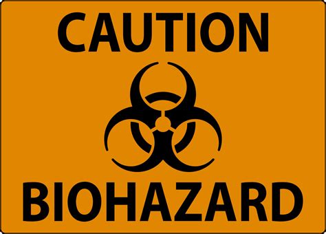 Biohazard Sign Caution Biohazard Sign Vector Art At Vecteezy