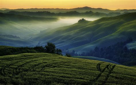 Wallpaper Sunlight Trees Landscape Forest Mountains Hill Nature