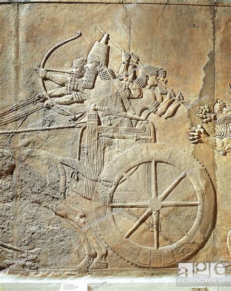 Assyrian Civilization Th Century B C Ashurbanipal Hunting Detail