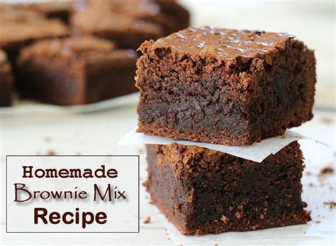Homemade Brownie Mix Recipe