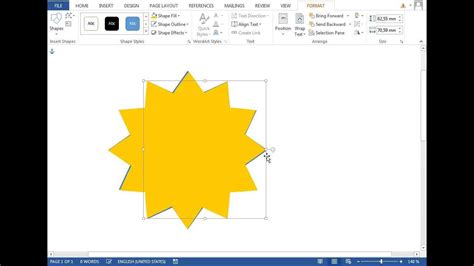 How To Make Sun Logo In Microsoft Word 2013 Youtube